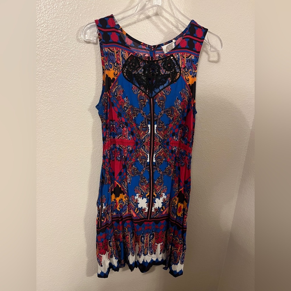 Anthropologie Lilka Colorful Sleeveless Dress